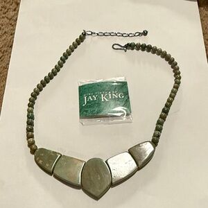 Jay King Sage Green Statement Necklace